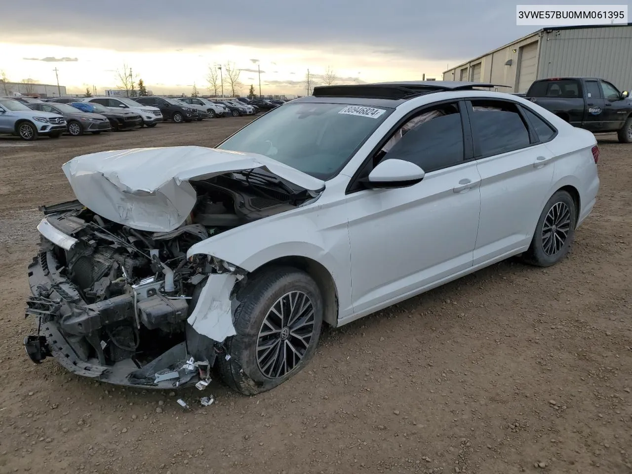 2021 Volkswagen Jetta Sel VIN: 3VWE57BU0MM061395 Lot: 80946824