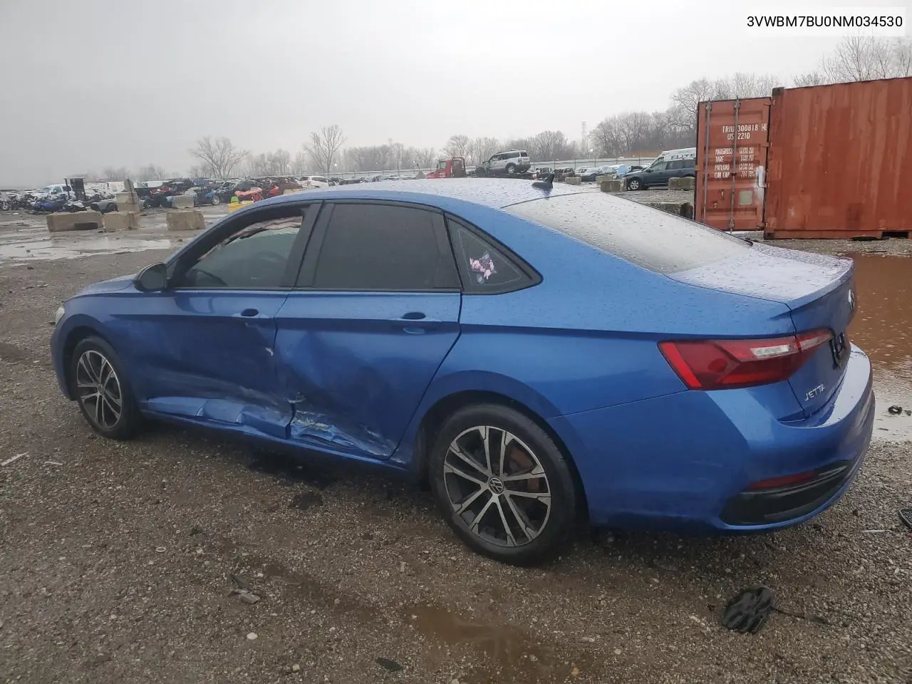 2022 Volkswagen Jetta Sport VIN: 3VWBM7BU0NM034530 Lot: 51645995