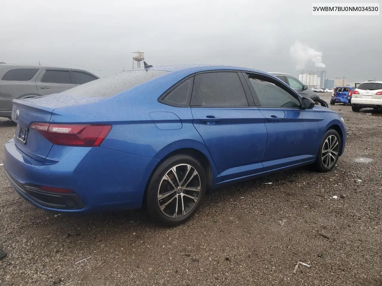 2022 Volkswagen Jetta Sport VIN: 3VWBM7BU0NM034530 Lot: 51645995