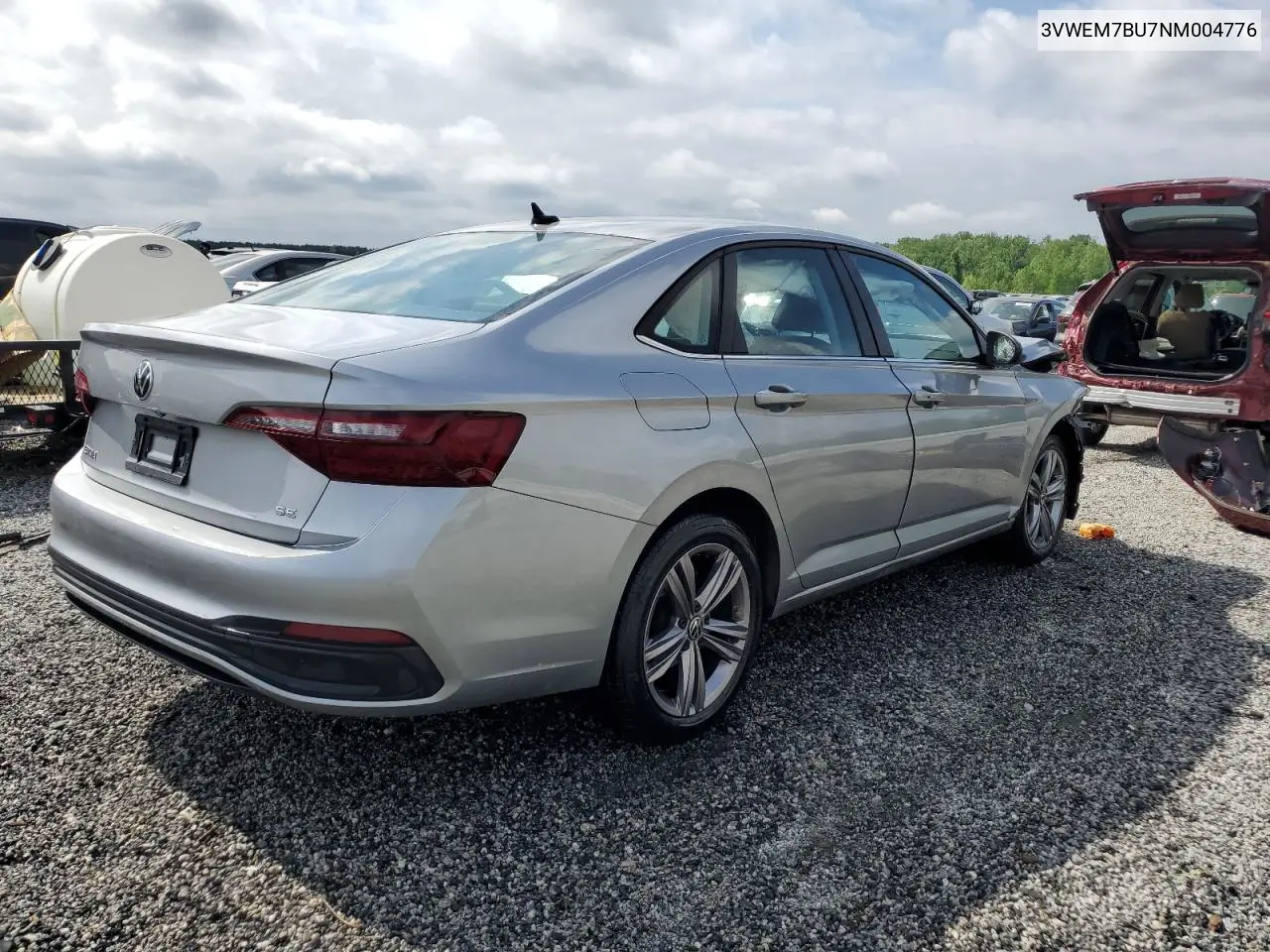 2022 Volkswagen Jetta Se VIN: 3VWEM7BU7NM004776 Lot: 54968125