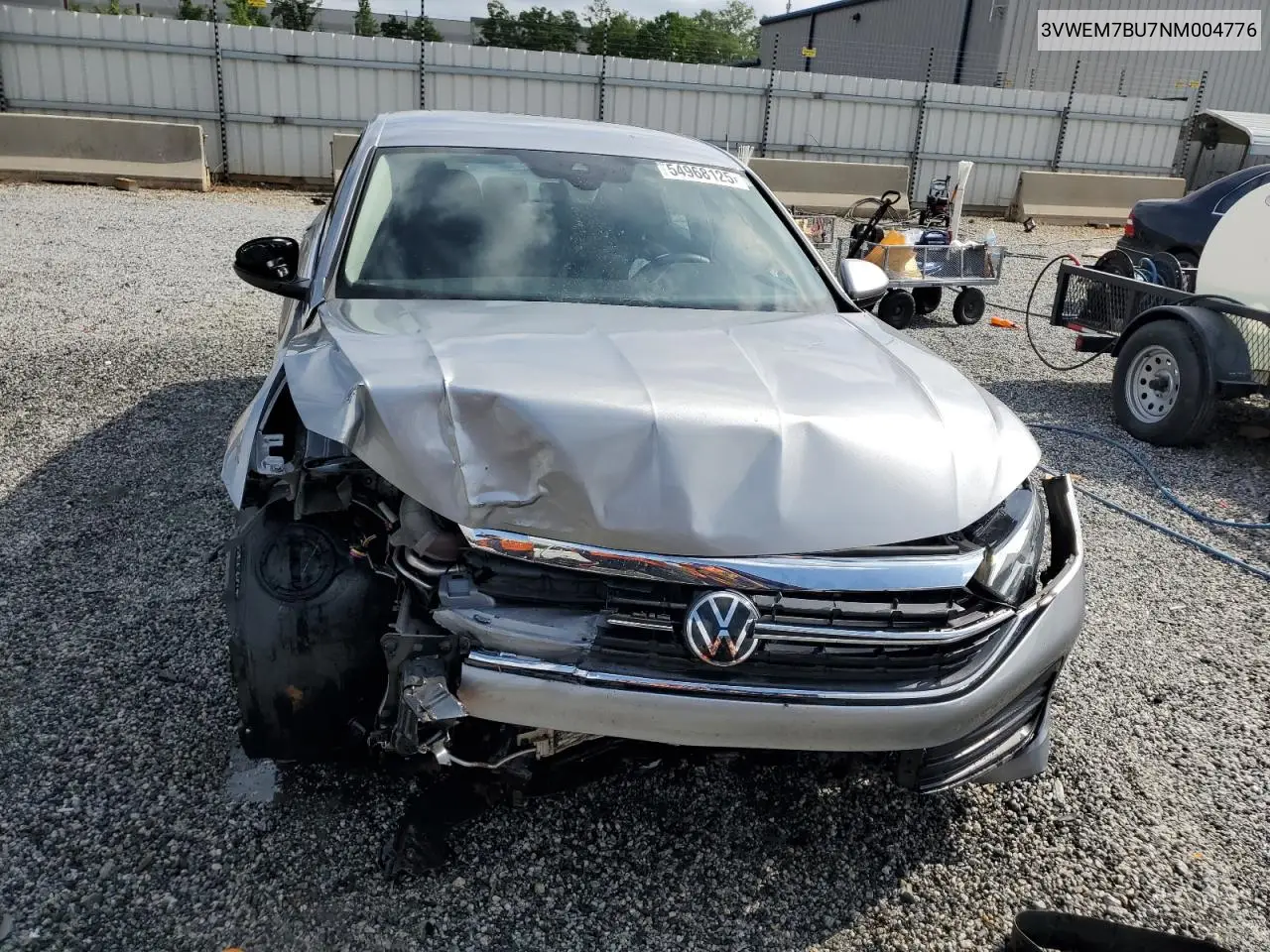 2022 Volkswagen Jetta Se VIN: 3VWEM7BU7NM004776 Lot: 54968125