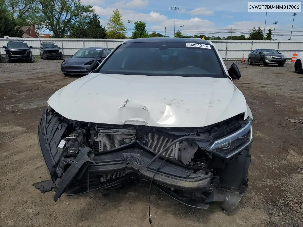 2022 Volkswagen Jetta Gli Autobahn VIN: 3VW2T7BU4NM017006 Lot: 55881285