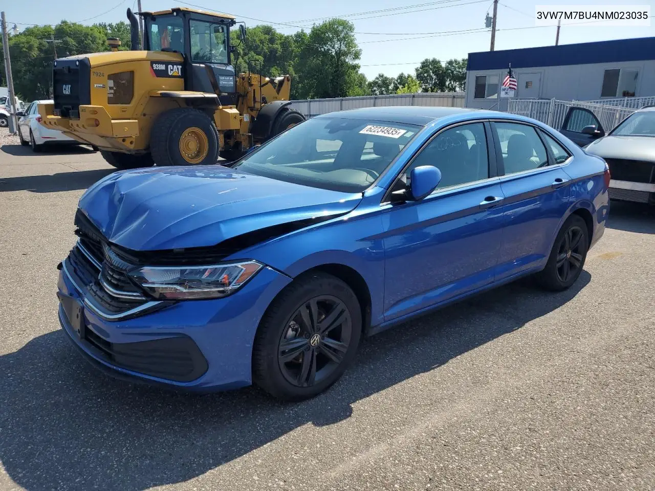 2022 Volkswagen Jetta Se VIN: 3VW7M7BU4NM023035 Lot: 62234935