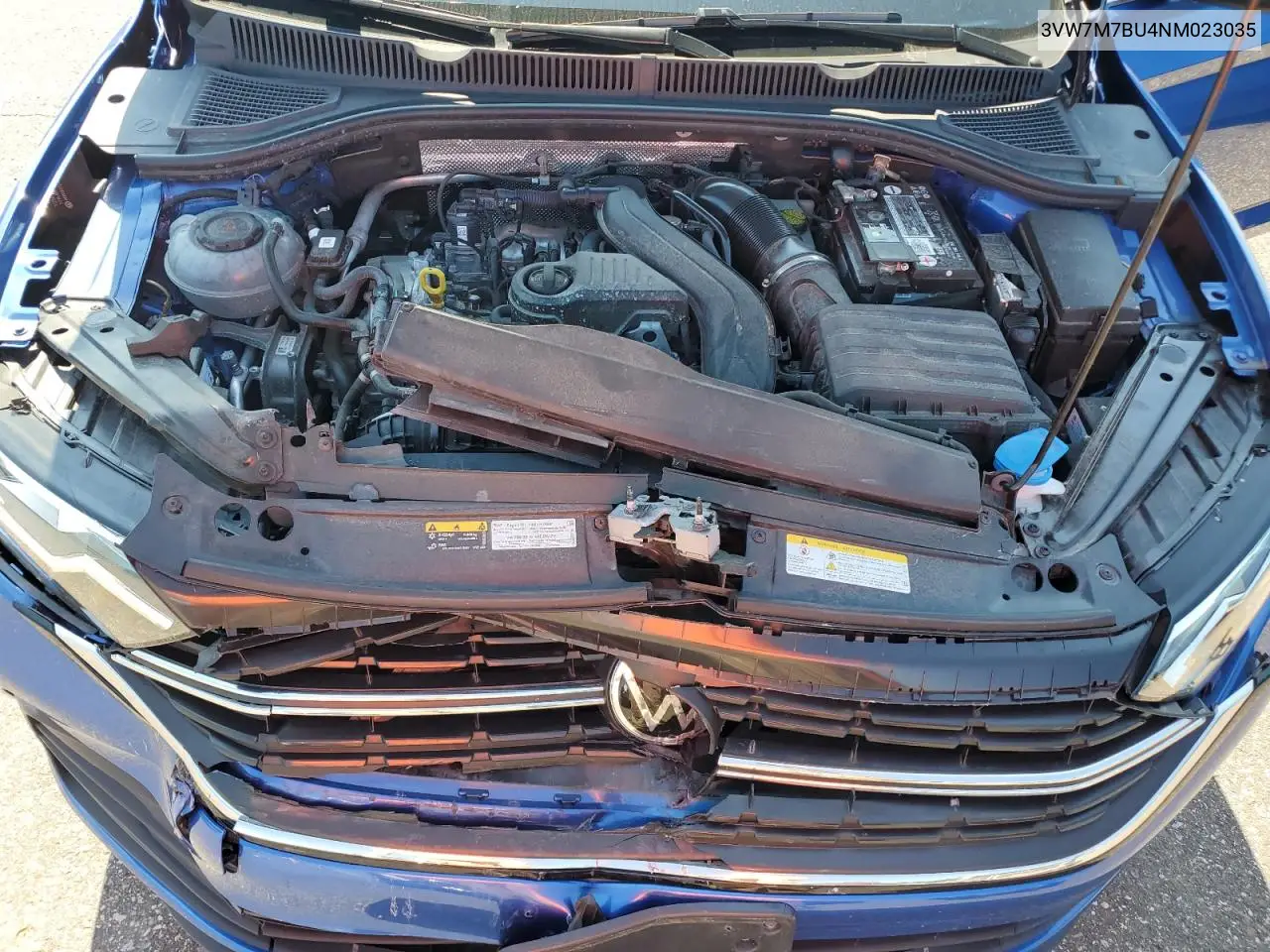 2022 Volkswagen Jetta Se VIN: 3VW7M7BU4NM023035 Lot: 62234935
