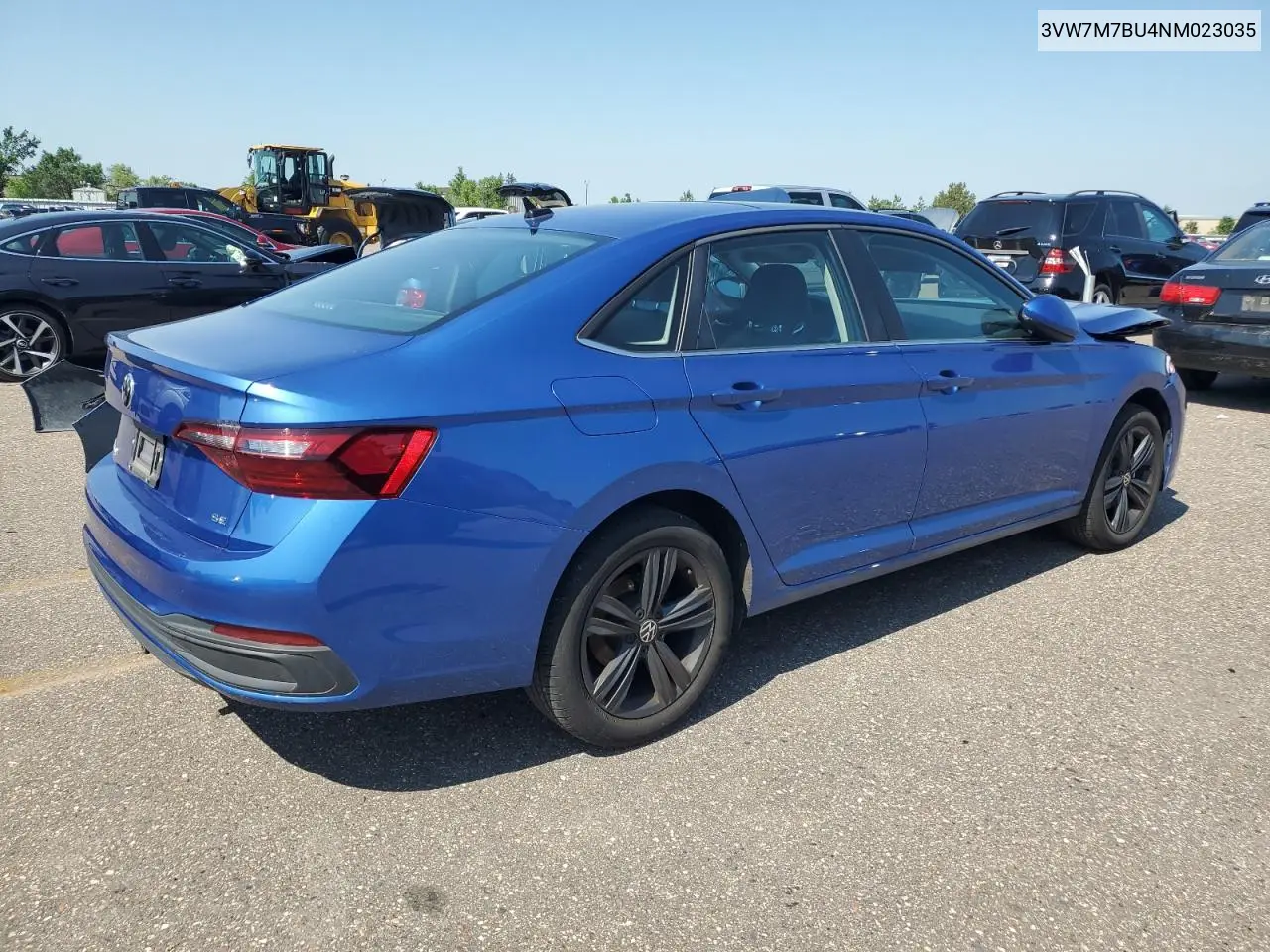 2022 Volkswagen Jetta Se VIN: 3VW7M7BU4NM023035 Lot: 62234935