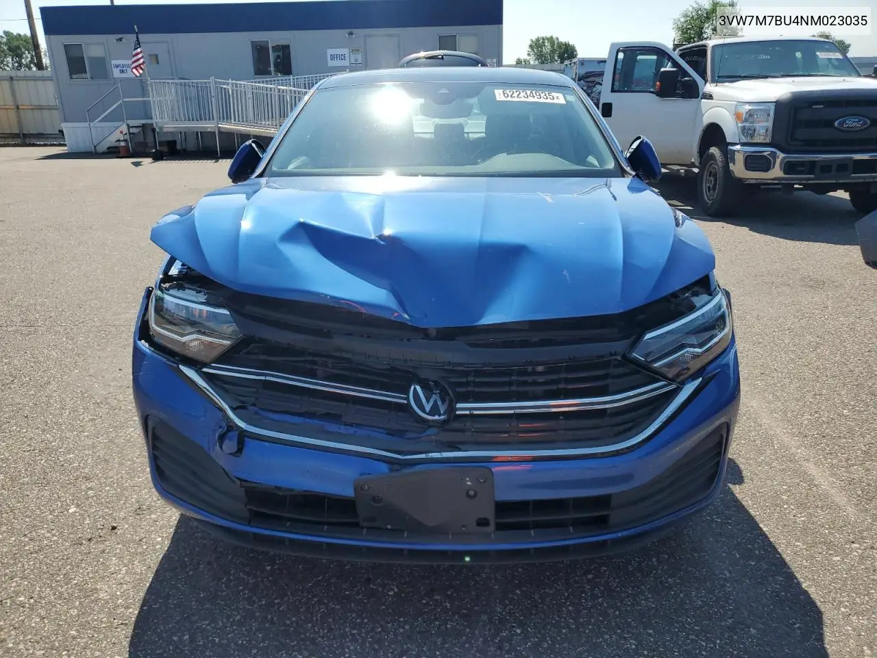 2022 Volkswagen Jetta Se VIN: 3VW7M7BU4NM023035 Lot: 62234935