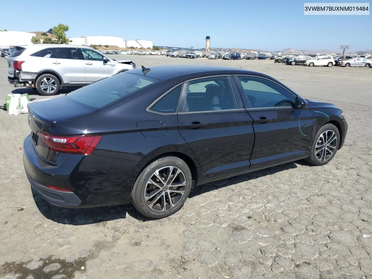 2022 Volkswagen Jetta Sport VIN: 3VWBM7BUXNM019484 Lot: 62910495