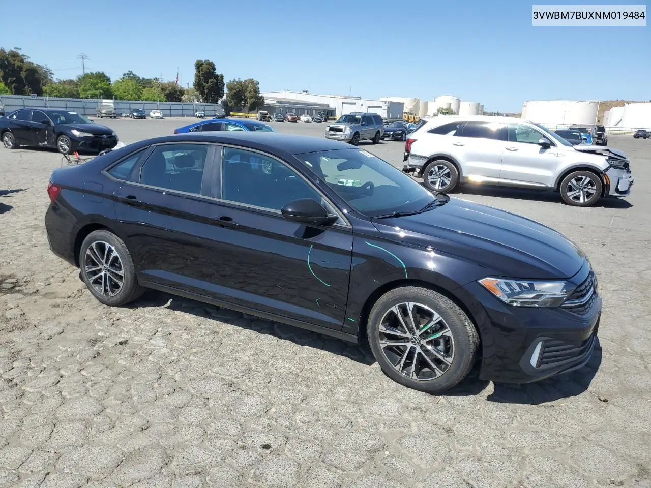 2022 Volkswagen Jetta Sport VIN: 3VWBM7BUXNM019484 Lot: 62910495