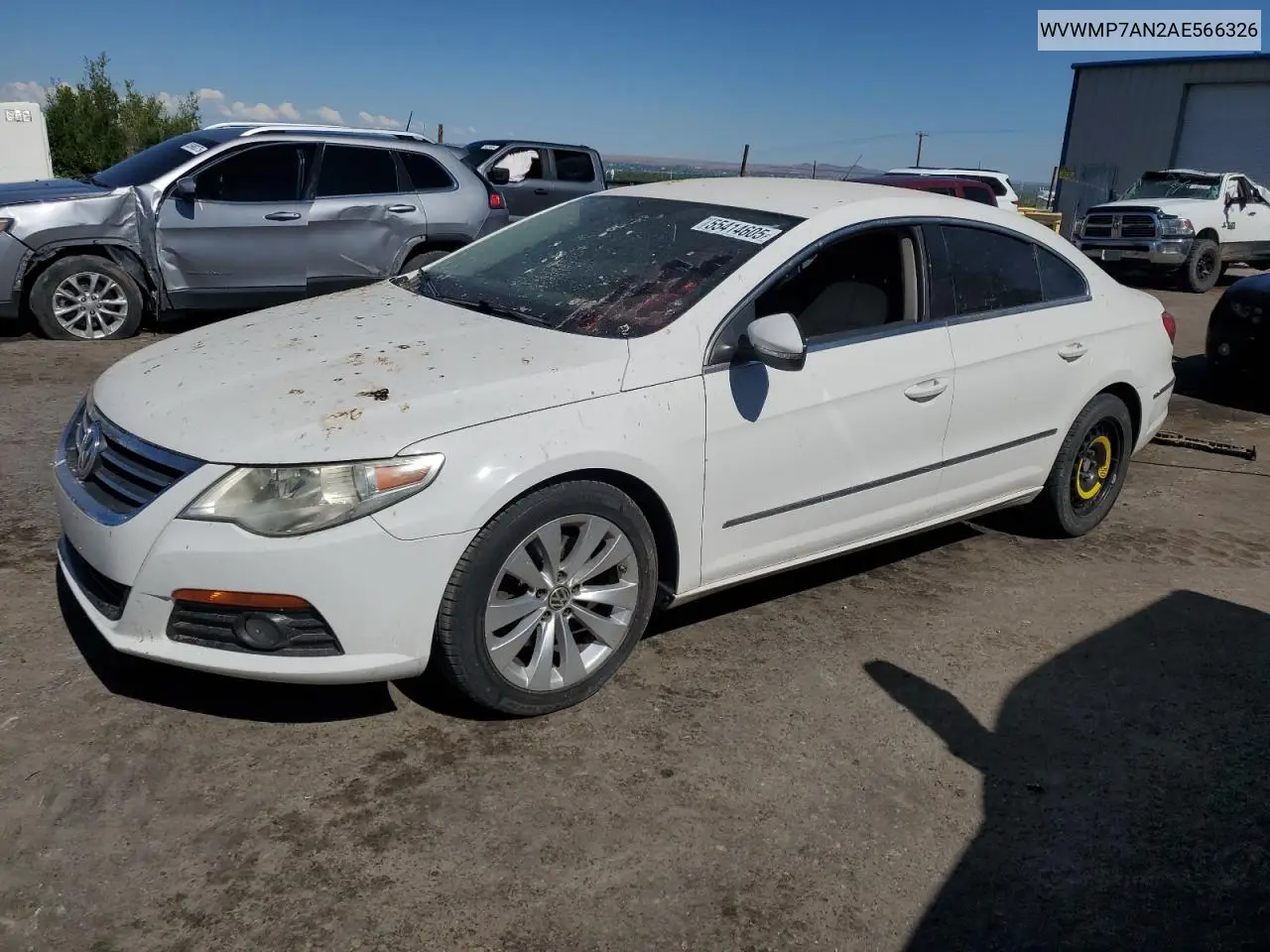 2010 Volkswagen Cc Sport VIN: WVWMP7AN2AE566326 Lot: 55414605
