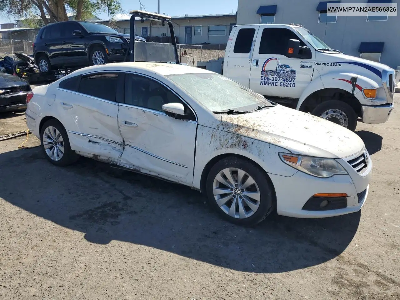 2010 Volkswagen Cc Sport VIN: WVWMP7AN2AE566326 Lot: 55414605