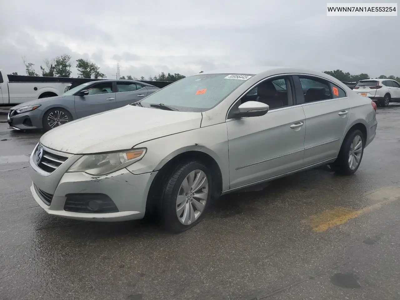 2010 Volkswagen Cc Sport VIN: WVWNN7AN1AE553254 Lot: 55956445