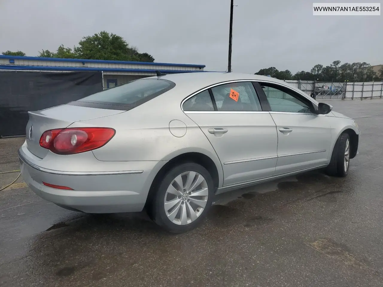 2010 Volkswagen Cc Sport VIN: WVWNN7AN1AE553254 Lot: 55956445