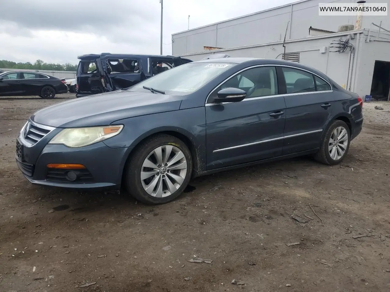 2010 Volkswagen Cc Sport VIN: WVWML7AN9AE510640 Lot: 56782525
