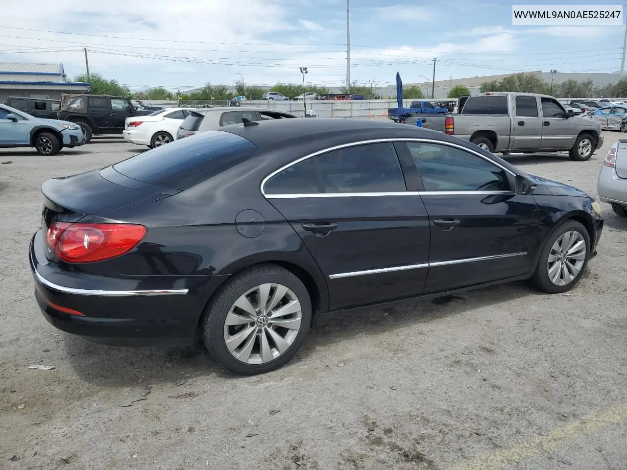 2010 Volkswagen Cc Sport VIN: WVWML9AN0AE525247 Lot: 58101195