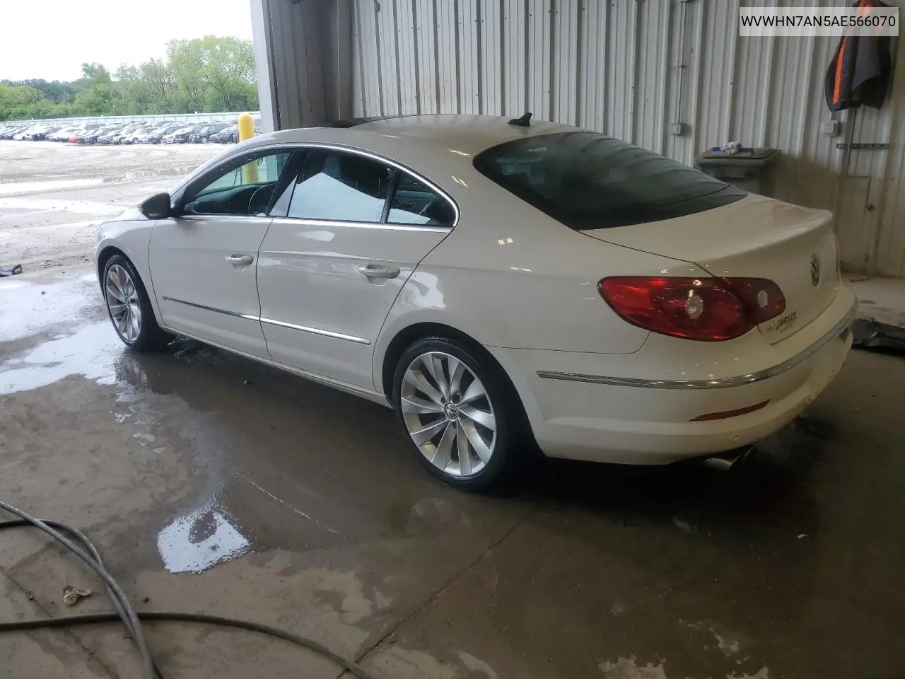 2010 Volkswagen Cc Luxury VIN: WVWHN7AN5AE566070 Lot: 60070445