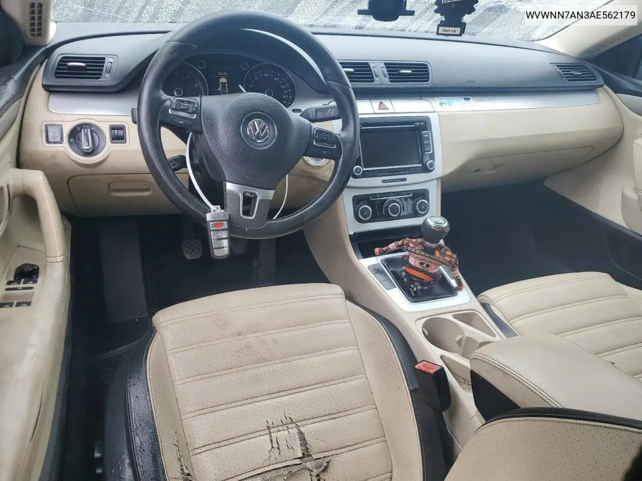 2010 Volkswagen Cc Sport VIN: WVWNN7AN3AE562179 Lot: 60841215