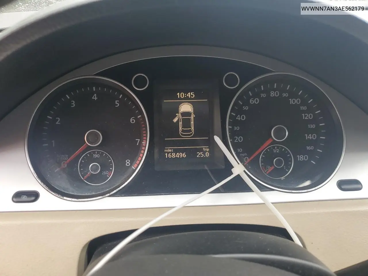 2010 Volkswagen Cc Sport VIN: WVWNN7AN3AE562179 Lot: 60841215