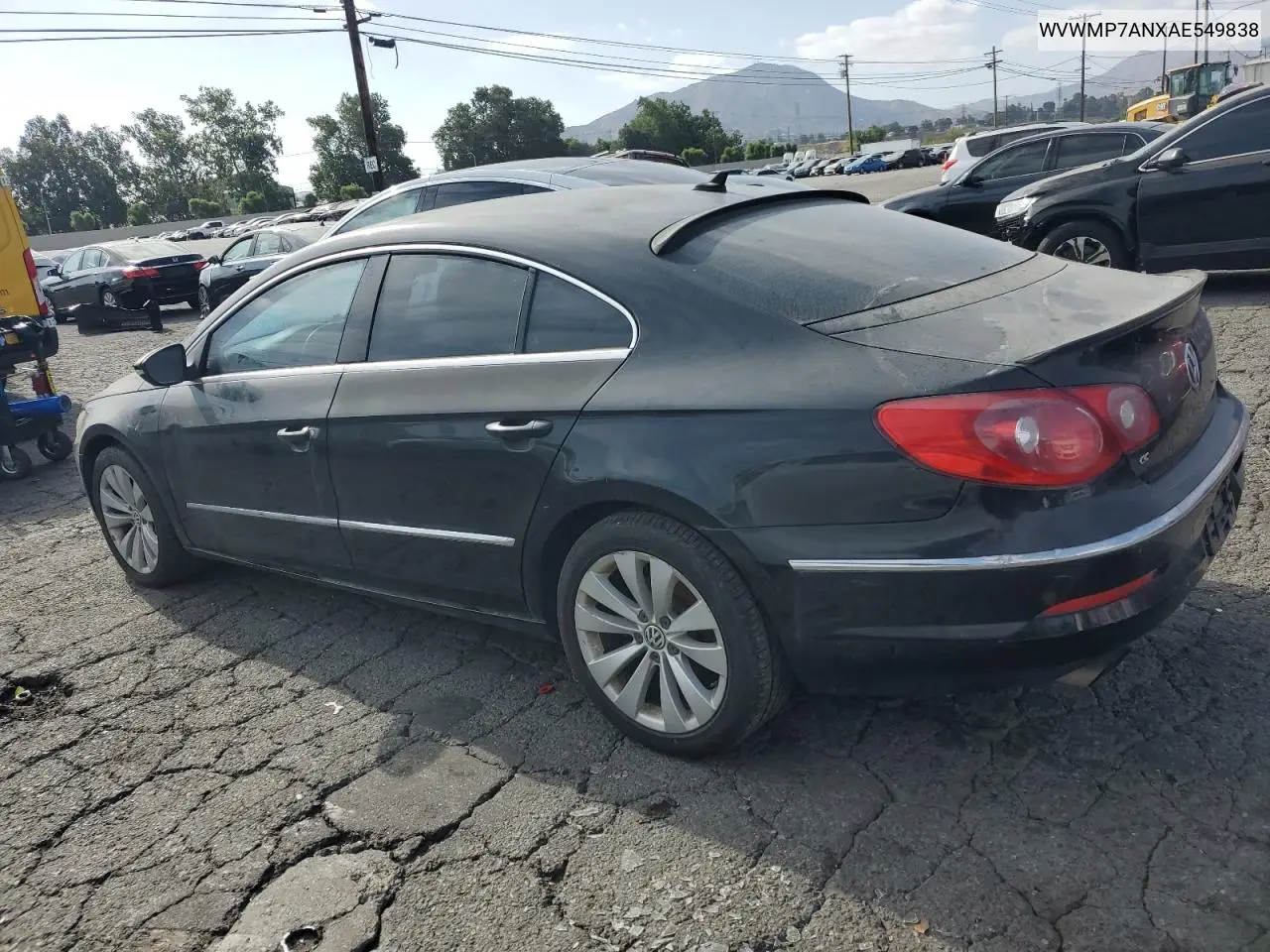 2010 Volkswagen Cc Luxury VIN: WVWMP7ANXAE549838 Lot: 62004175
