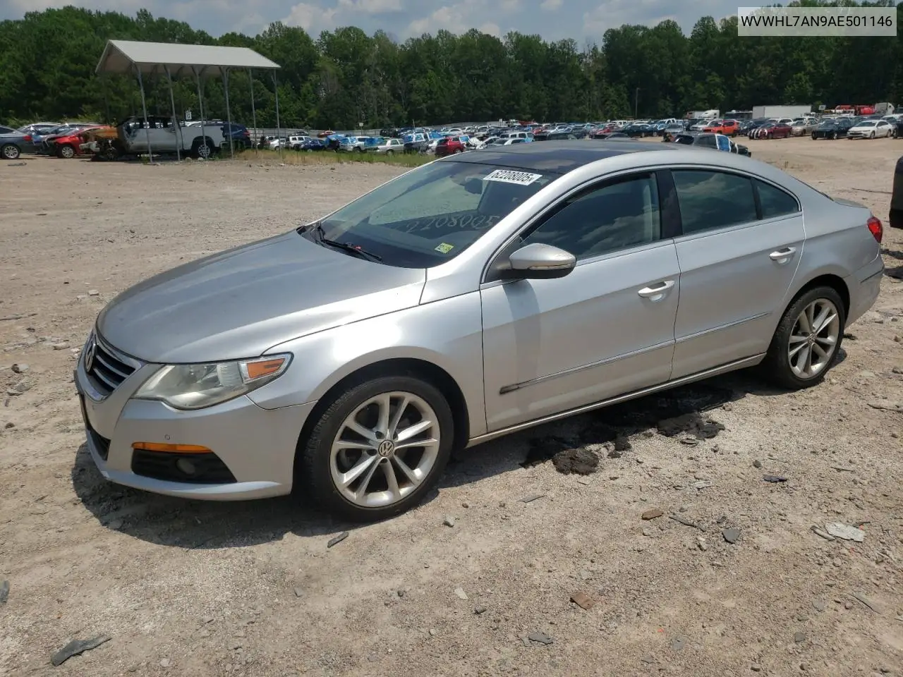 2010 Volkswagen Cc Luxury VIN: WVWHL7AN9AE501146 Lot: 62208005