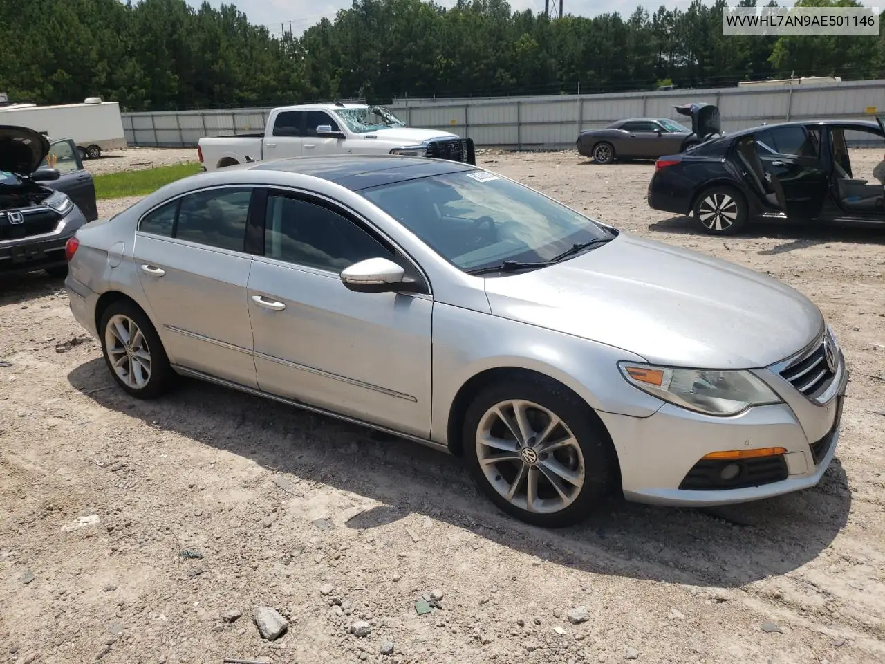 2010 Volkswagen Cc Luxury VIN: WVWHL7AN9AE501146 Lot: 62208005