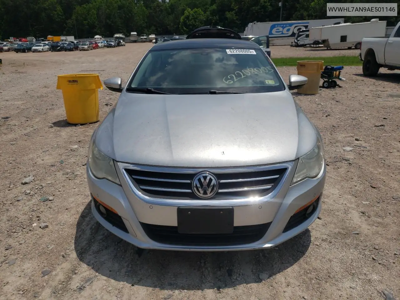2010 Volkswagen Cc Luxury VIN: WVWHL7AN9AE501146 Lot: 62208005