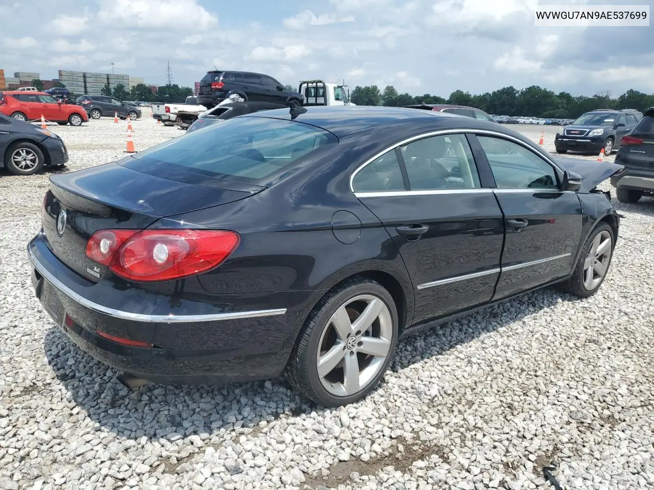 2010 Volkswagen Cc Vr6 4Motion VIN: WVWGU7AN9AE537699 Lot: 62366395