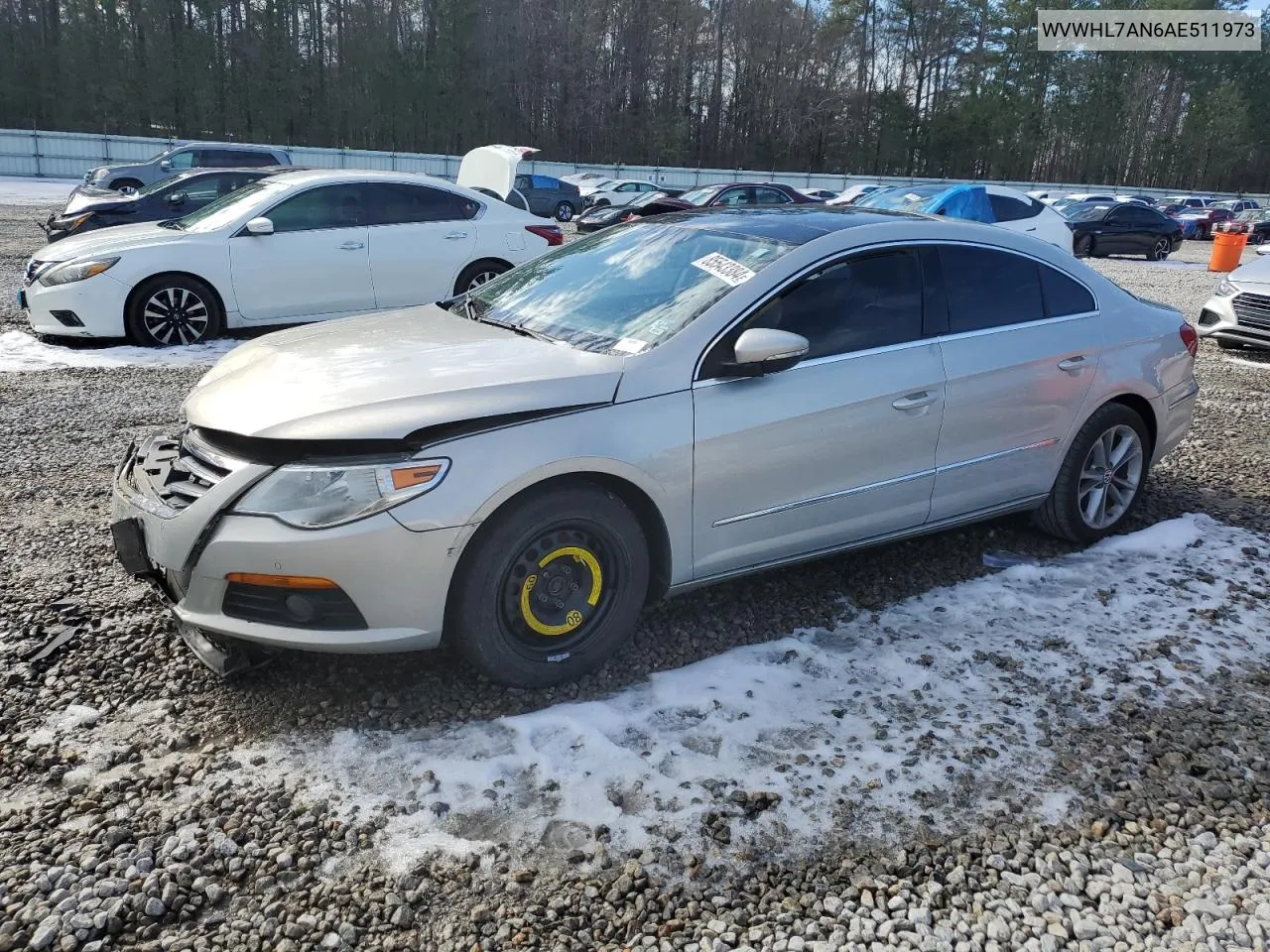 2010 Volkswagen Cc Luxury VIN: WVWHL7AN6AE511973 Lot: 85543384