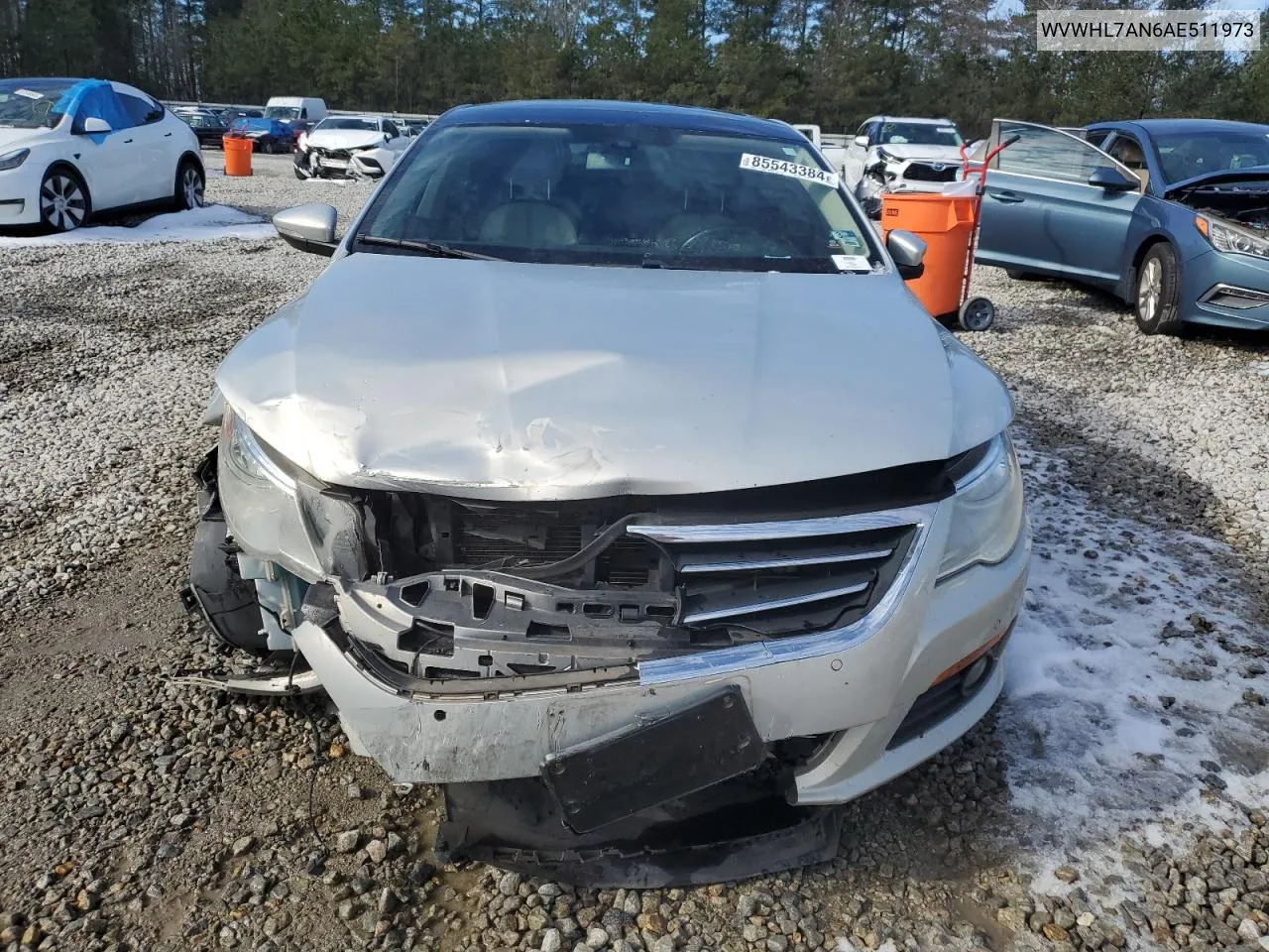 2010 Volkswagen Cc Luxury VIN: WVWHL7AN6AE511973 Lot: 85543384