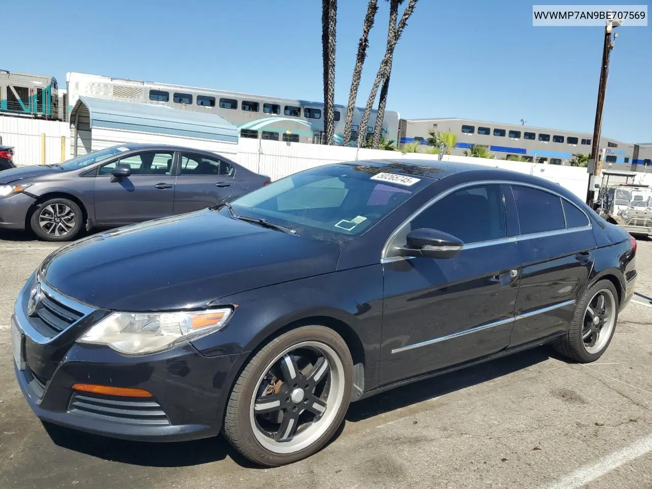 2011 Volkswagen Cc Sport VIN: WVWMP7AN9BE707569 Lot: 50265745