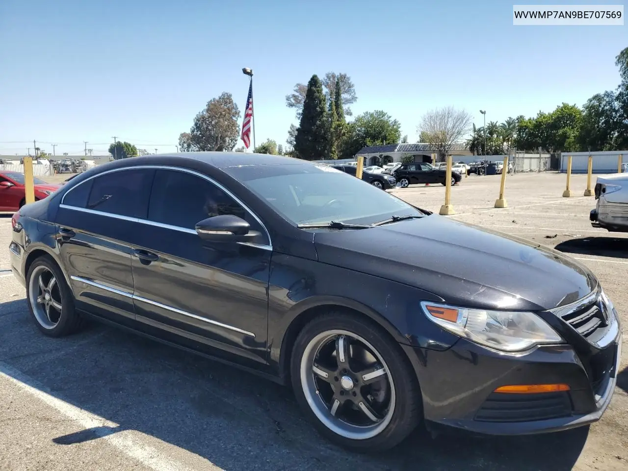 2011 Volkswagen Cc Sport VIN: WVWMP7AN9BE707569 Lot: 50265745