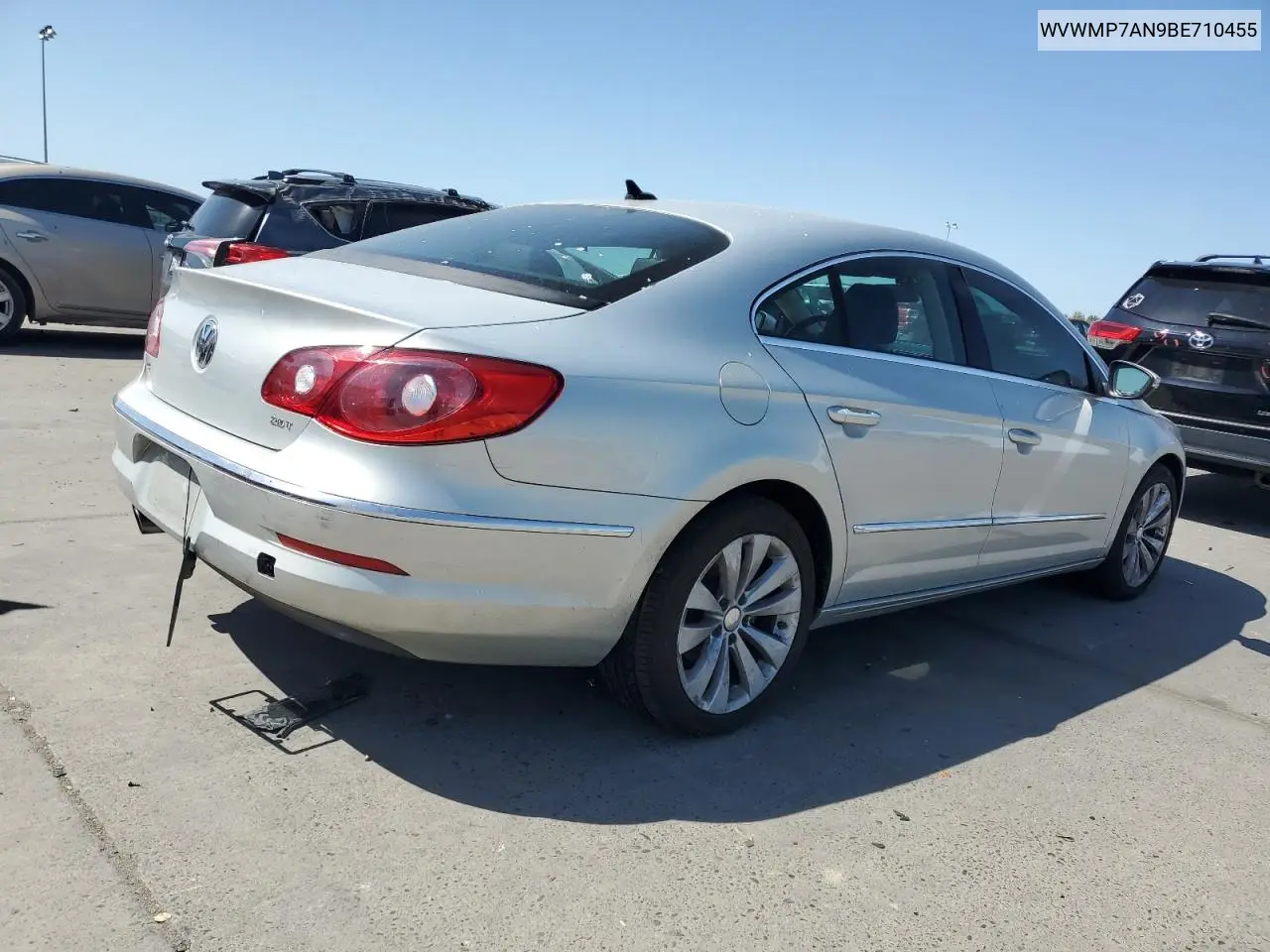 2011 Volkswagen Cc Sport VIN: WVWMP7AN9BE710455 Lot: 52455975