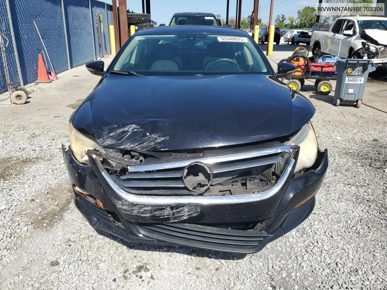 2011 Volkswagen Cc Sport VIN: WVWNN7AN9BE703306 Lot: 55340075