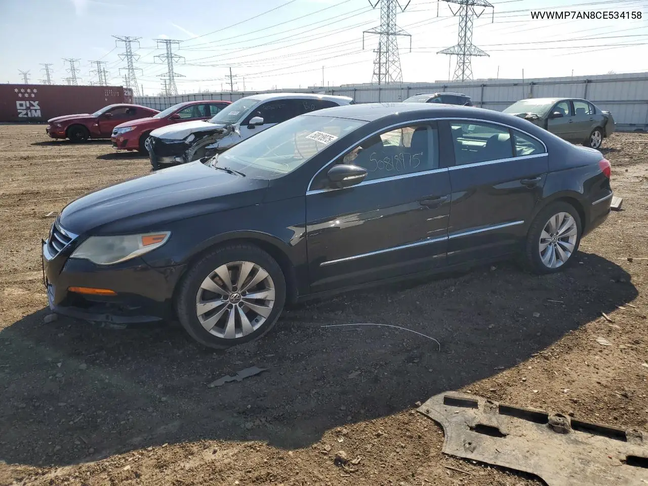2012 Volkswagen Cc Sport VIN: WVWMP7AN8CE534158 Lot: 50818975