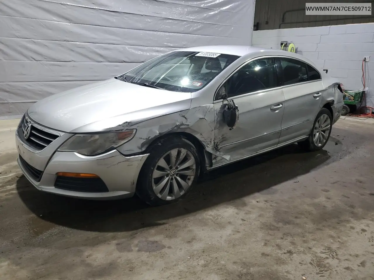 2012 Volkswagen Cc Sport VIN: WVWMN7AN7CE509712 Lot: 51003085