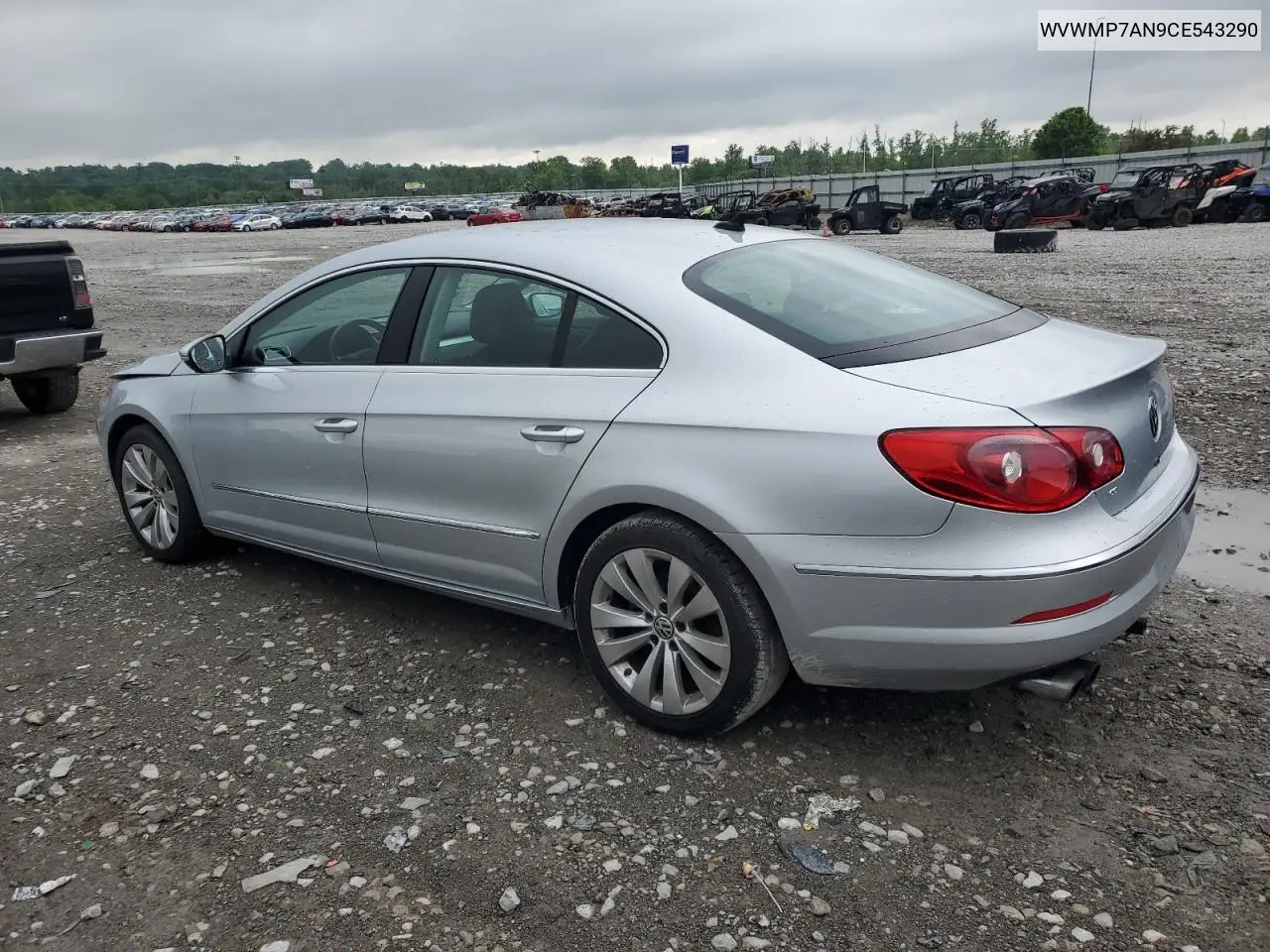 2012 Volkswagen Cc Sport VIN: WVWMP7AN9CE543290 Lot: 55028625