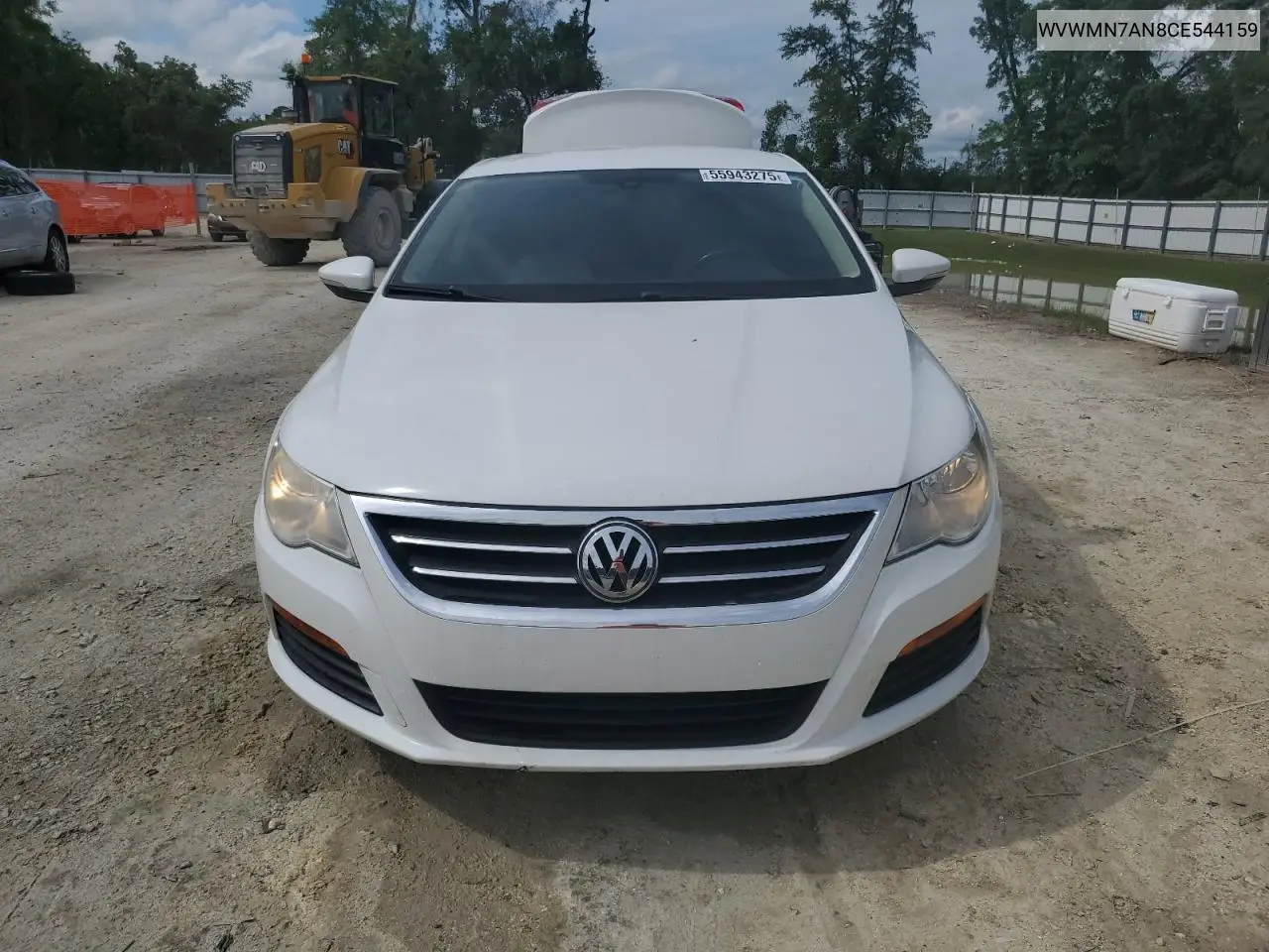 2012 Volkswagen Cc Sport VIN: WVWMN7AN8CE544159 Lot: 55943275