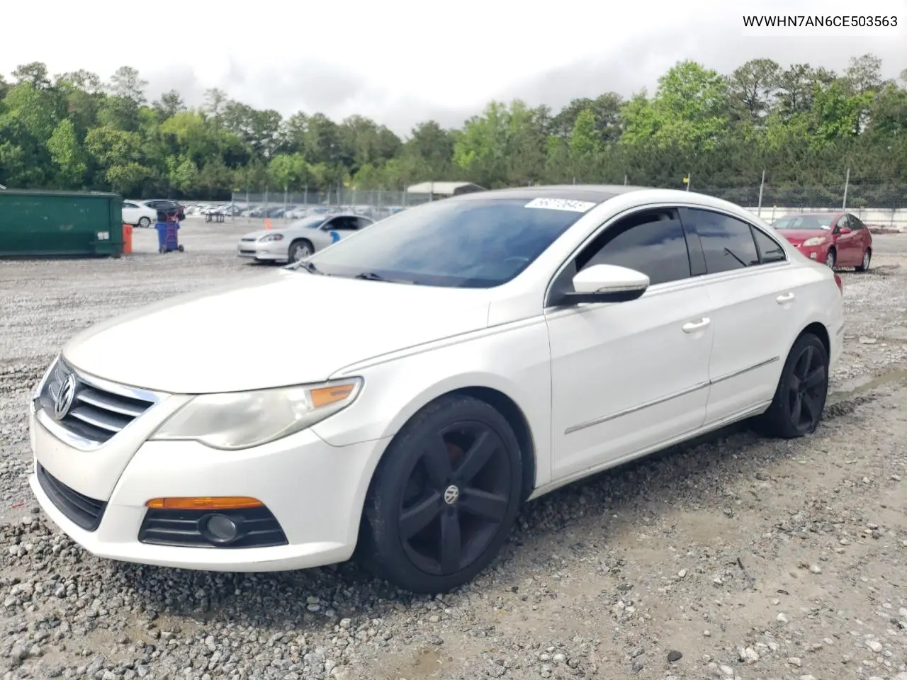 2012 Volkswagen Cc Luxury VIN: WVWHN7AN6CE503563 Lot: 56010645