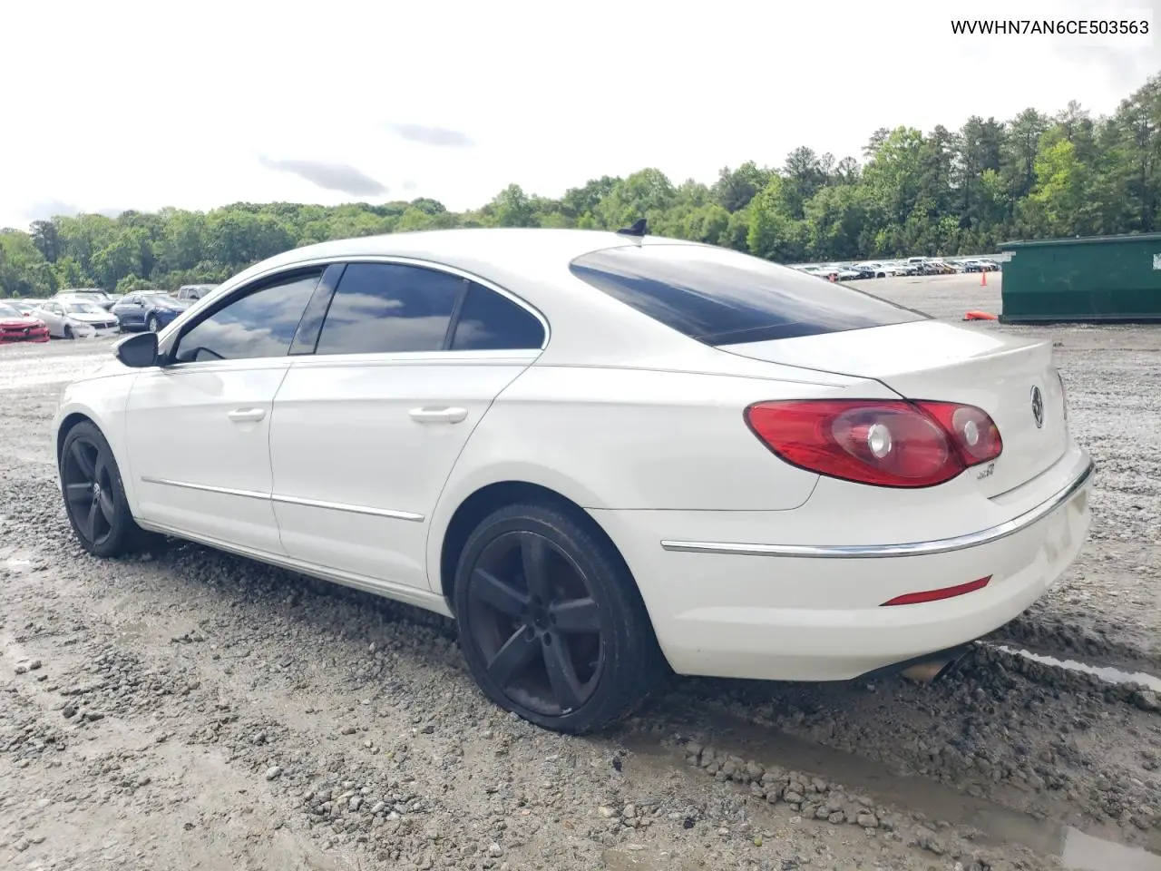 2012 Volkswagen Cc Luxury VIN: WVWHN7AN6CE503563 Lot: 56010645