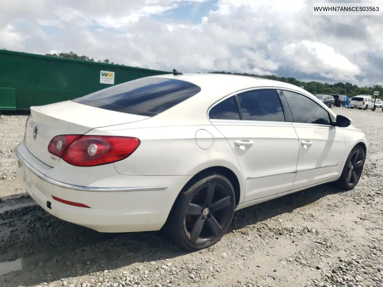 2012 Volkswagen Cc Luxury VIN: WVWHN7AN6CE503563 Lot: 56010645