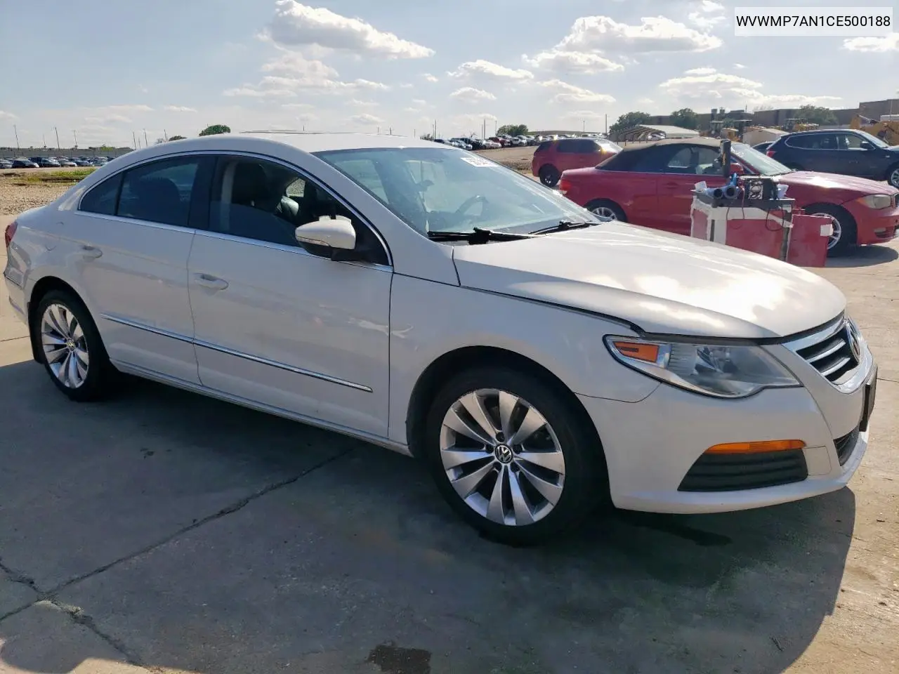 2012 Volkswagen Cc Sport VIN: WVWMP7AN1CE500188 Lot: 56734435