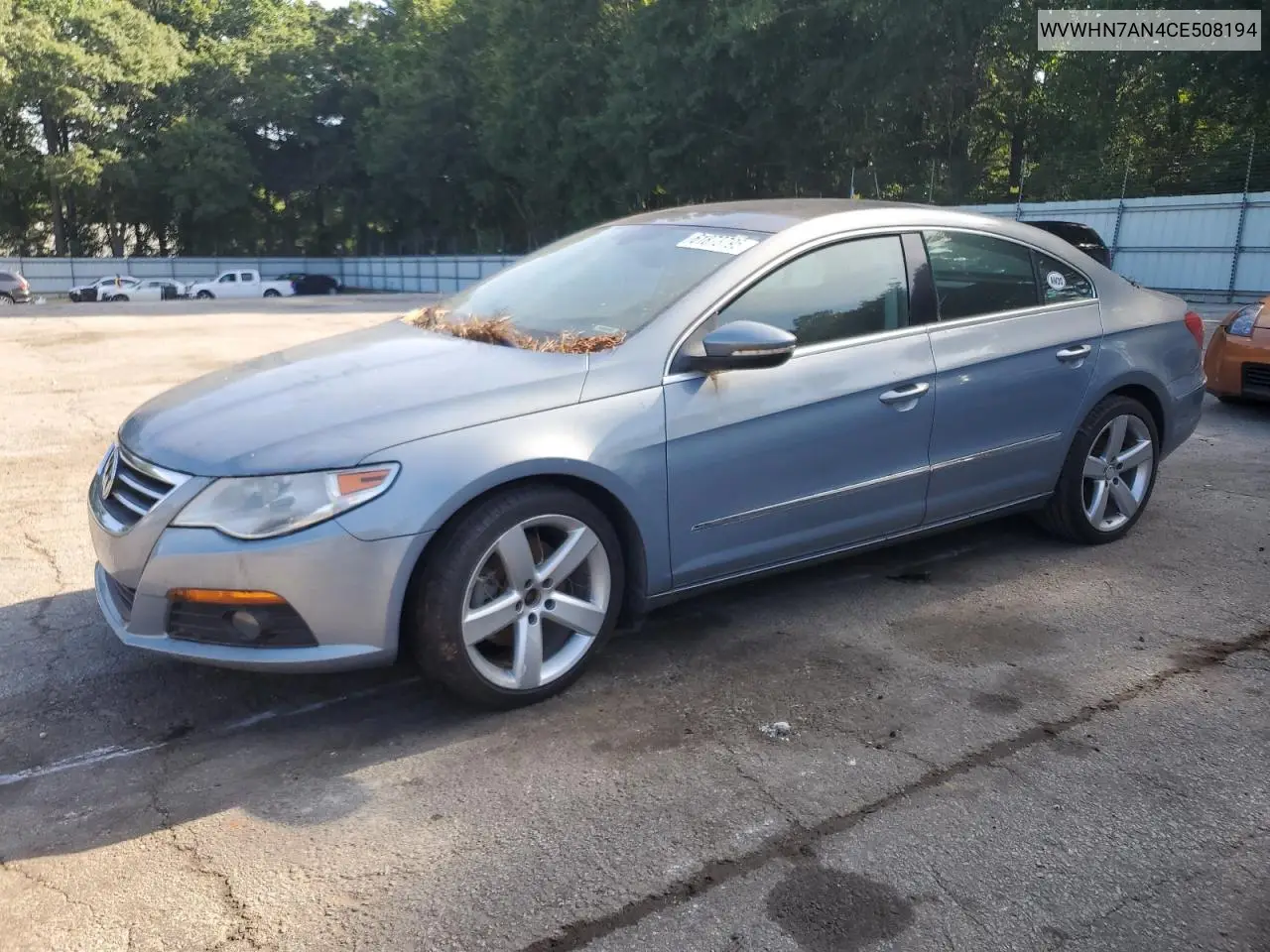 2012 Volkswagen Cc Luxury VIN: WVWHN7AN4CE508194 Lot: 61873795
