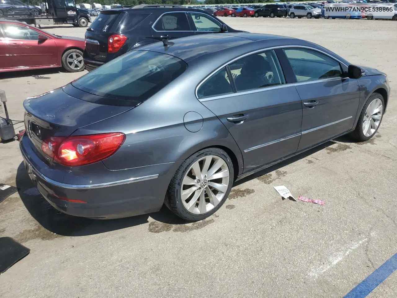 2012 Volkswagen Cc Luxury VIN: WVWHP7AN9CE538866 Lot: 62018495