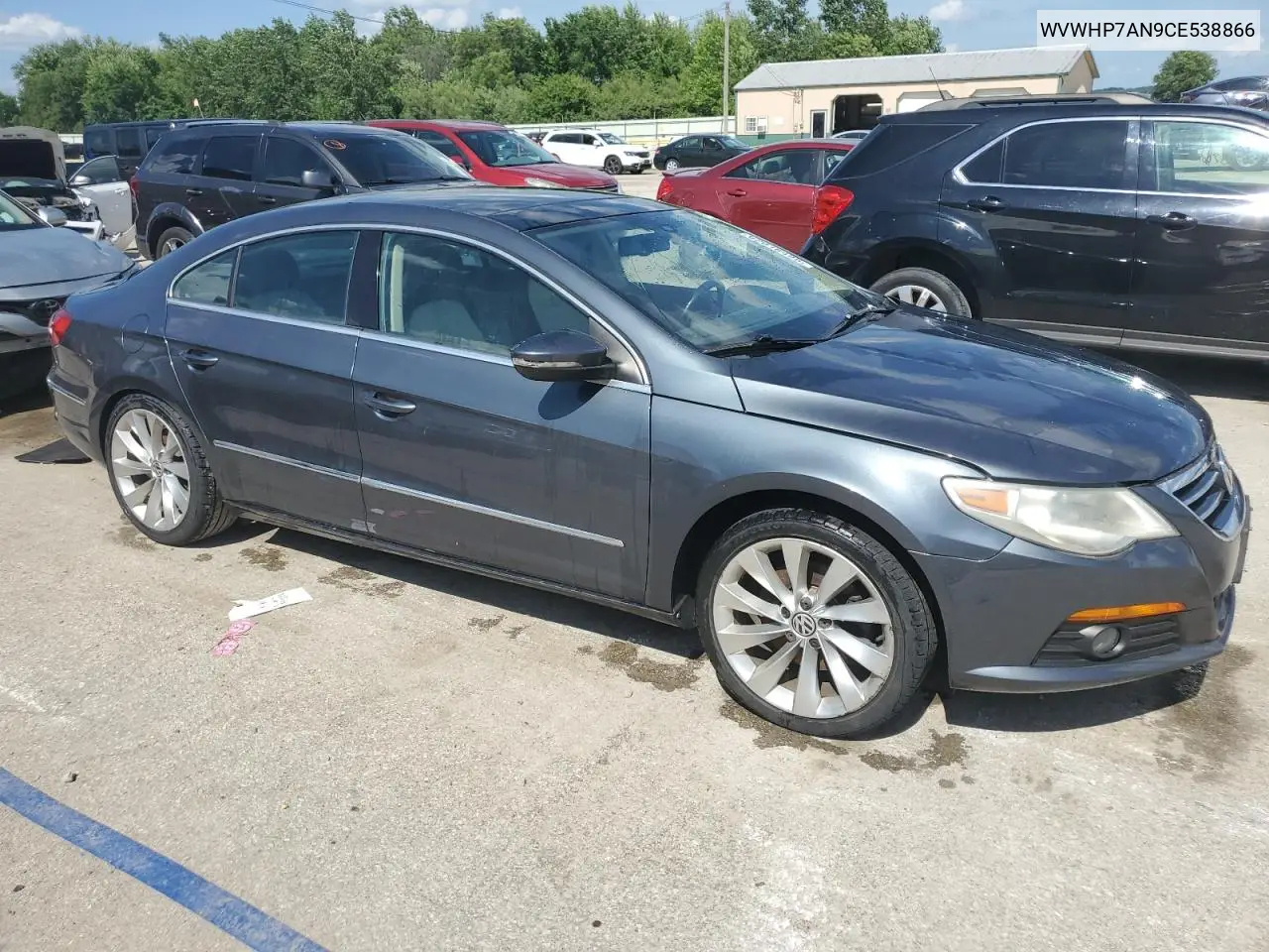 2012 Volkswagen Cc Luxury VIN: WVWHP7AN9CE538866 Lot: 62018495