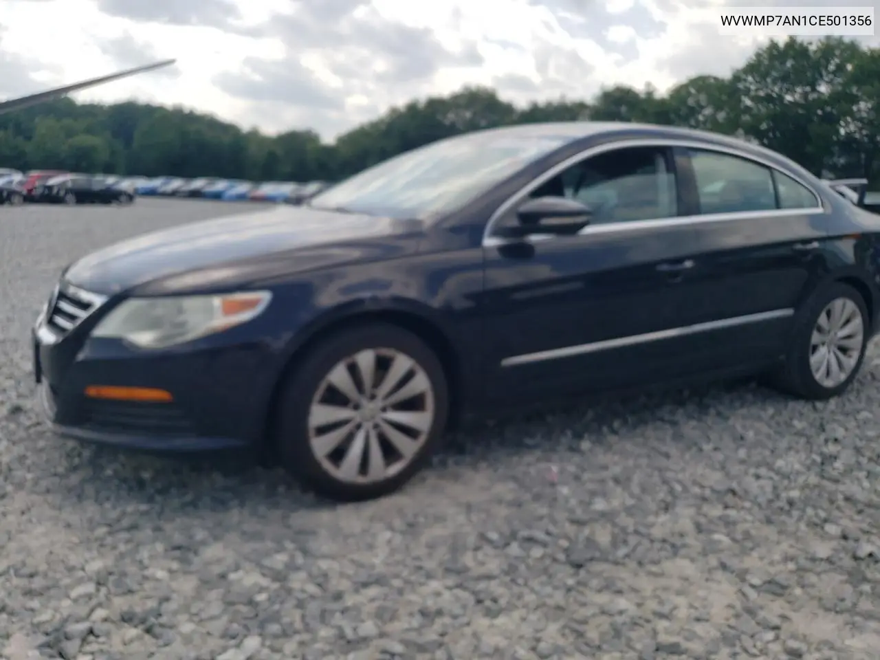 2012 Volkswagen Cc Sport VIN: WVWMP7AN1CE501356 Lot: 62122915