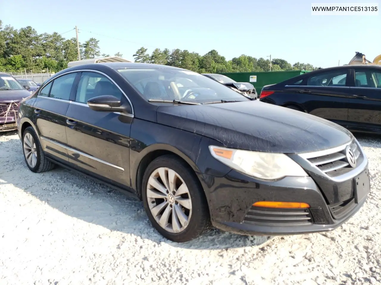2012 Volkswagen Cc Sport VIN: WVWMP7AN1CE513135 Lot: 62123365