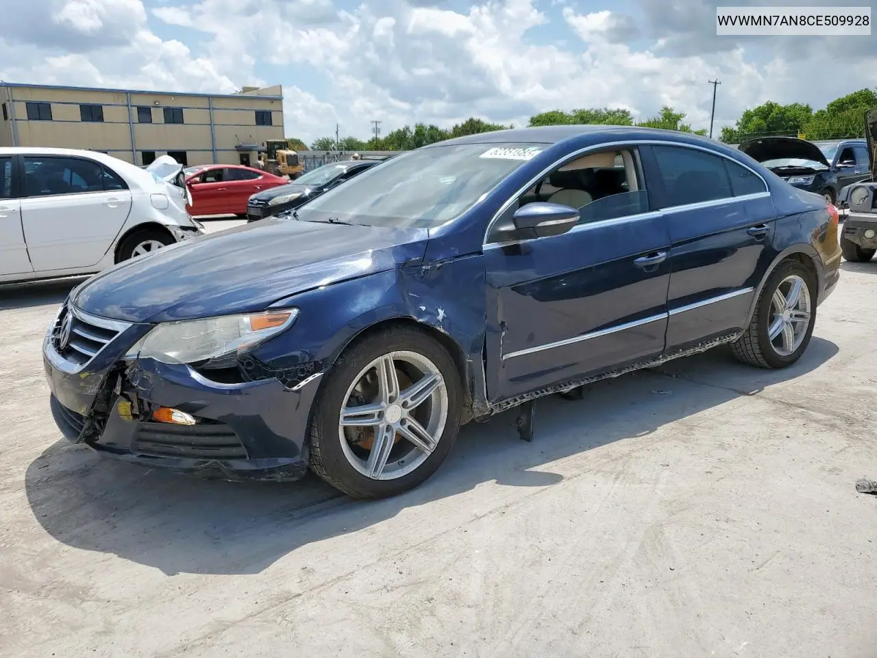 2012 Volkswagen Cc Sport VIN: WVWMN7AN8CE509928 Lot: 62351985