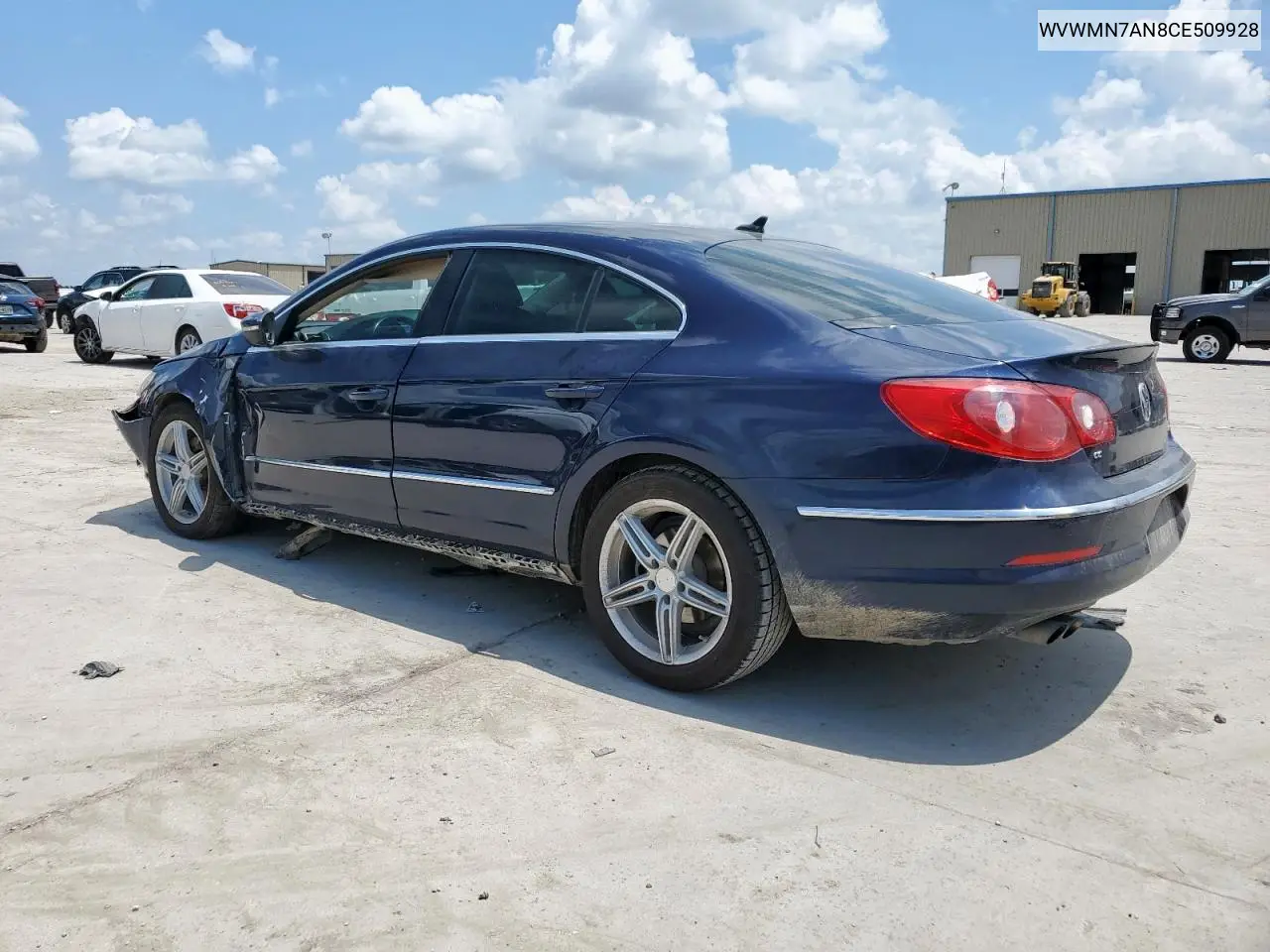 2012 Volkswagen Cc Sport VIN: WVWMN7AN8CE509928 Lot: 62351985
