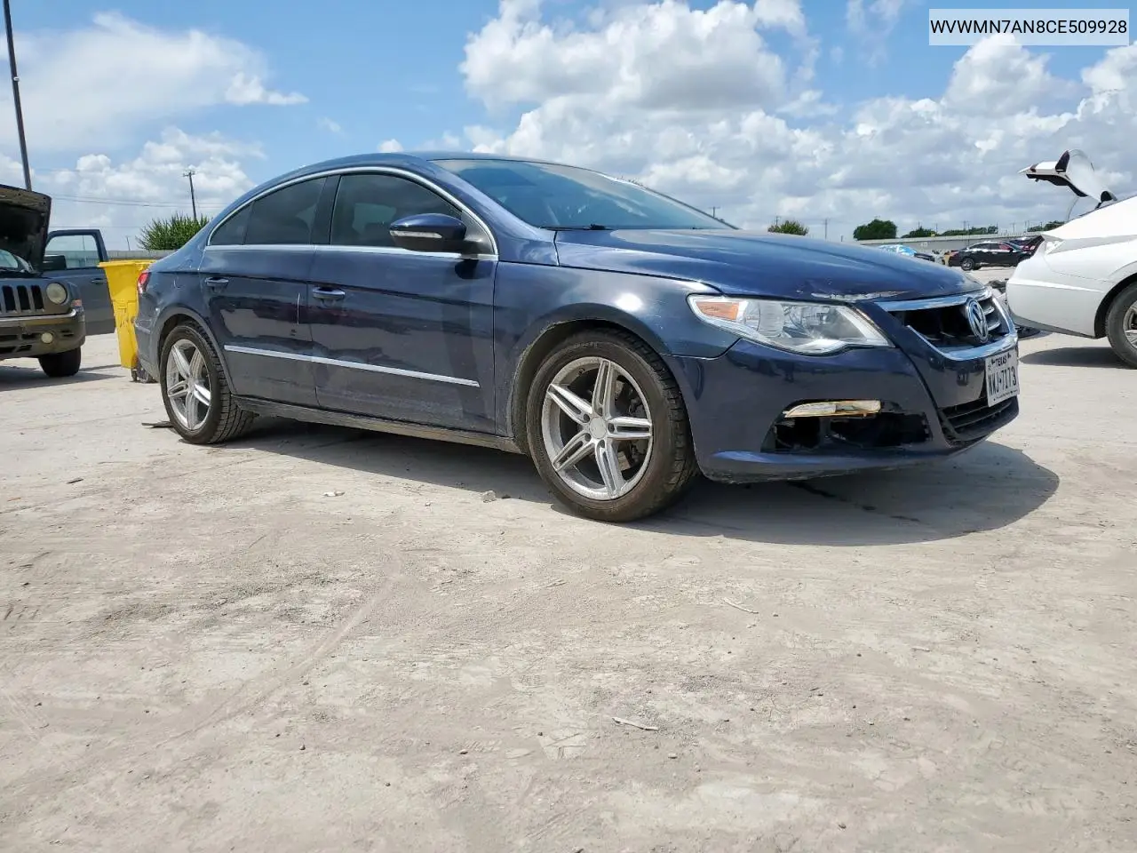 2012 Volkswagen Cc Sport VIN: WVWMN7AN8CE509928 Lot: 62351985