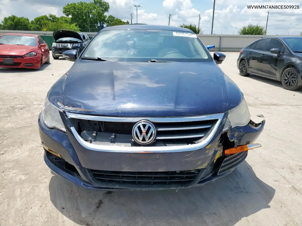 2012 Volkswagen Cc Sport VIN: WVWMN7AN8CE509928 Lot: 62351985