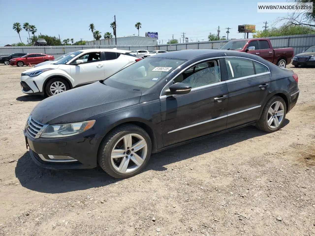 2013 Volkswagen Cc Sport VIN: WVWBN7AN3DE512289 Lot: 51865735